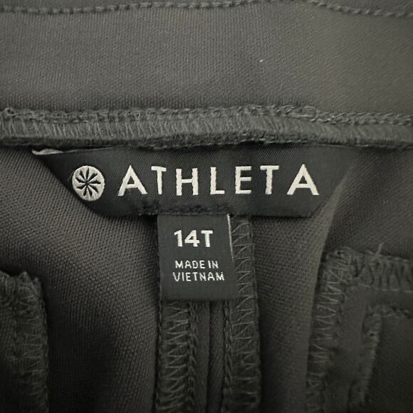 Athleta headlands hybrids pants size 14T gray drawstring zipper pockets - Picture 5 of 9